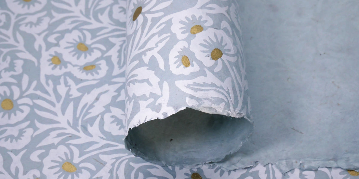 Nepali Paper Poiret - Blue– Shepherds Arts