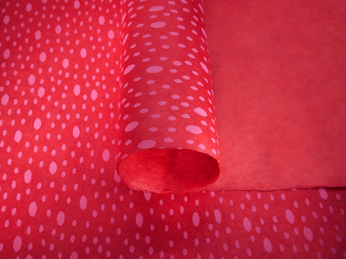 Nepali Paper Ovals - Red– Shepherds Arts