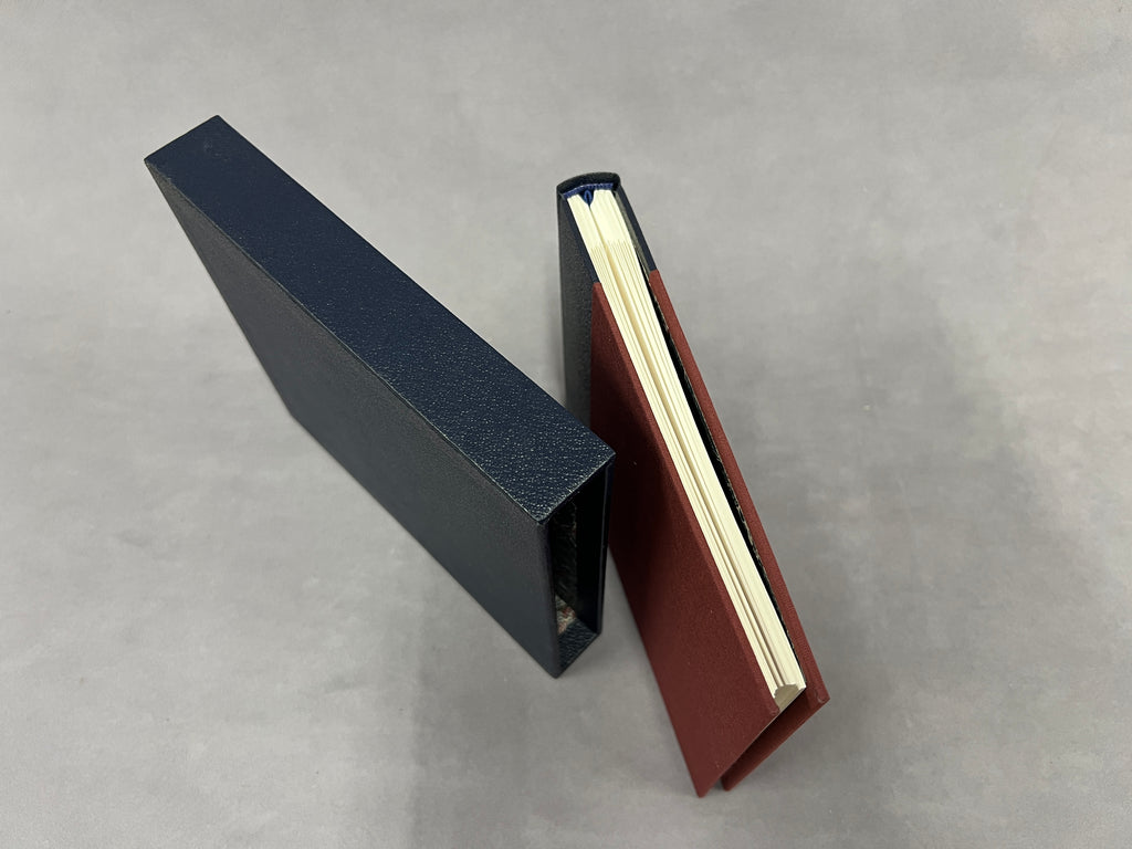 Top of guarded photo album and slip case